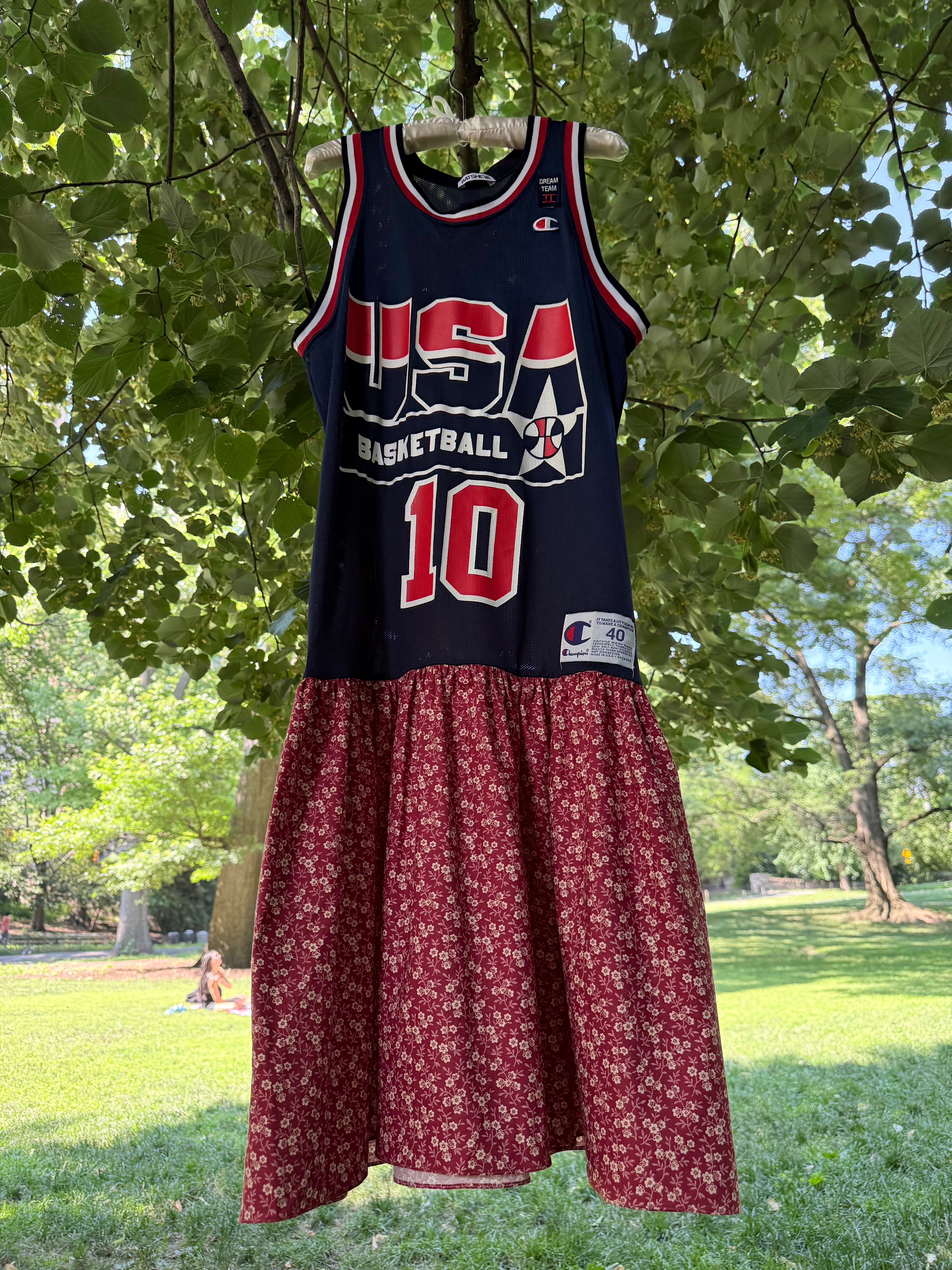 One-of-a-Kind USA Basketball Jersey Dress – BATSHEVA