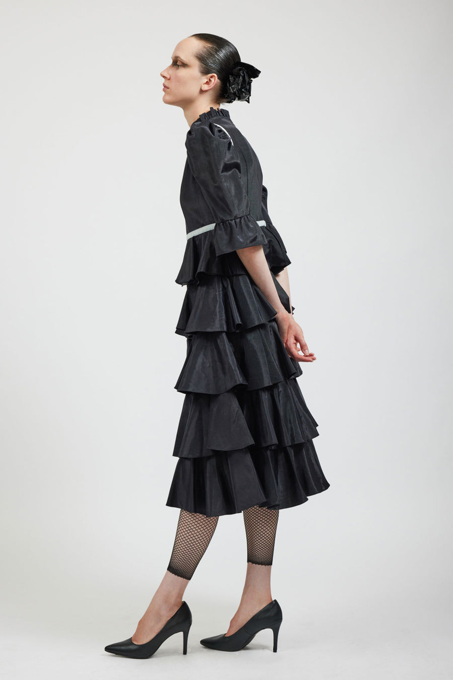 BATSHEVA - Simone Dress in Black Moiré