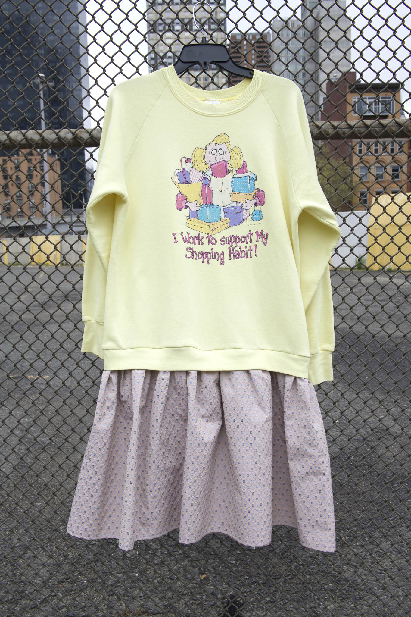 OneofaKind Shopping Habit Sweatshirt Jersey Dress BATSHEVA