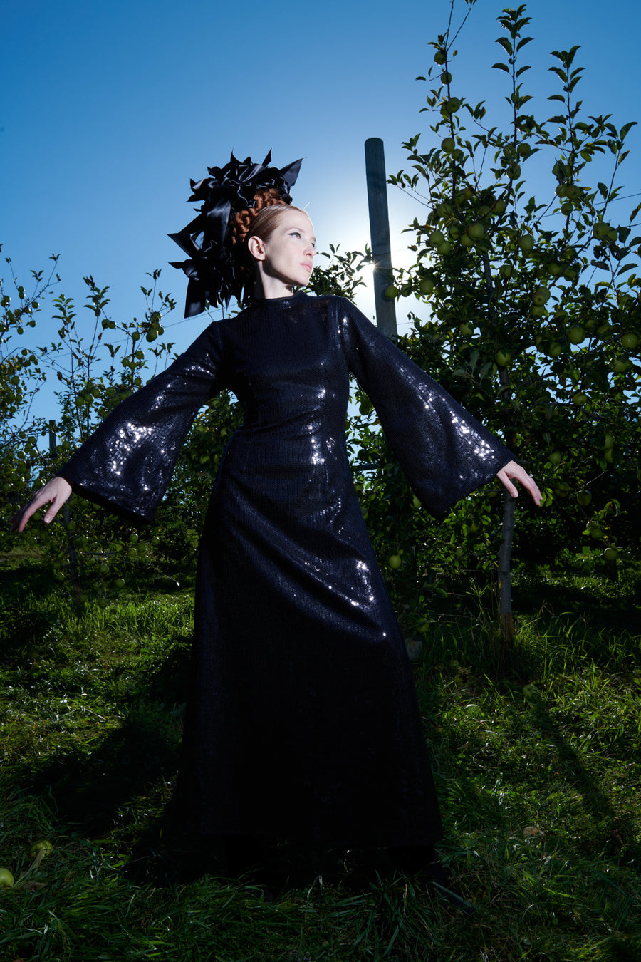 BATSHEVA - Dolly Dress in Black Sequin