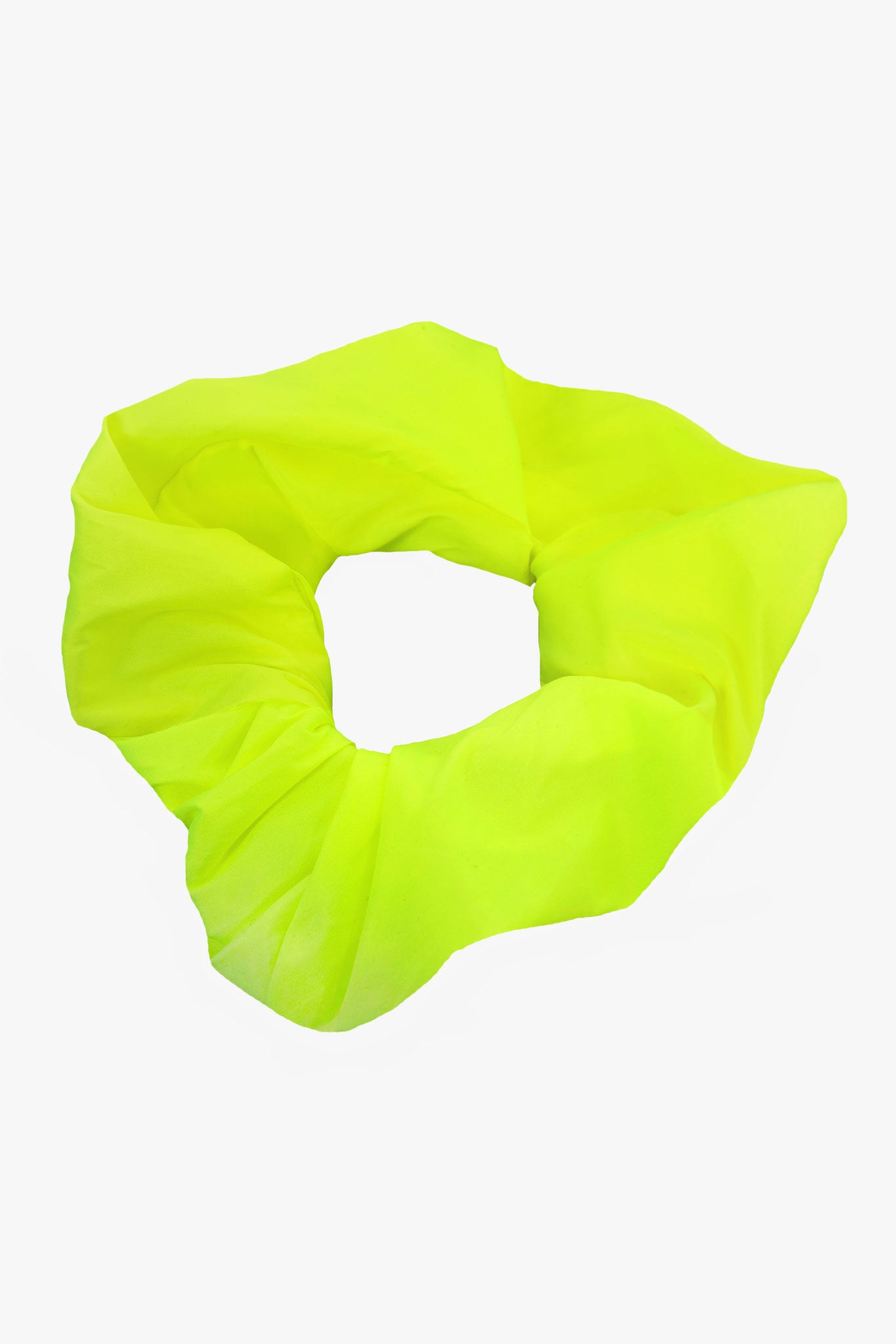 Scrunchie in Neon Yellow Taffeta