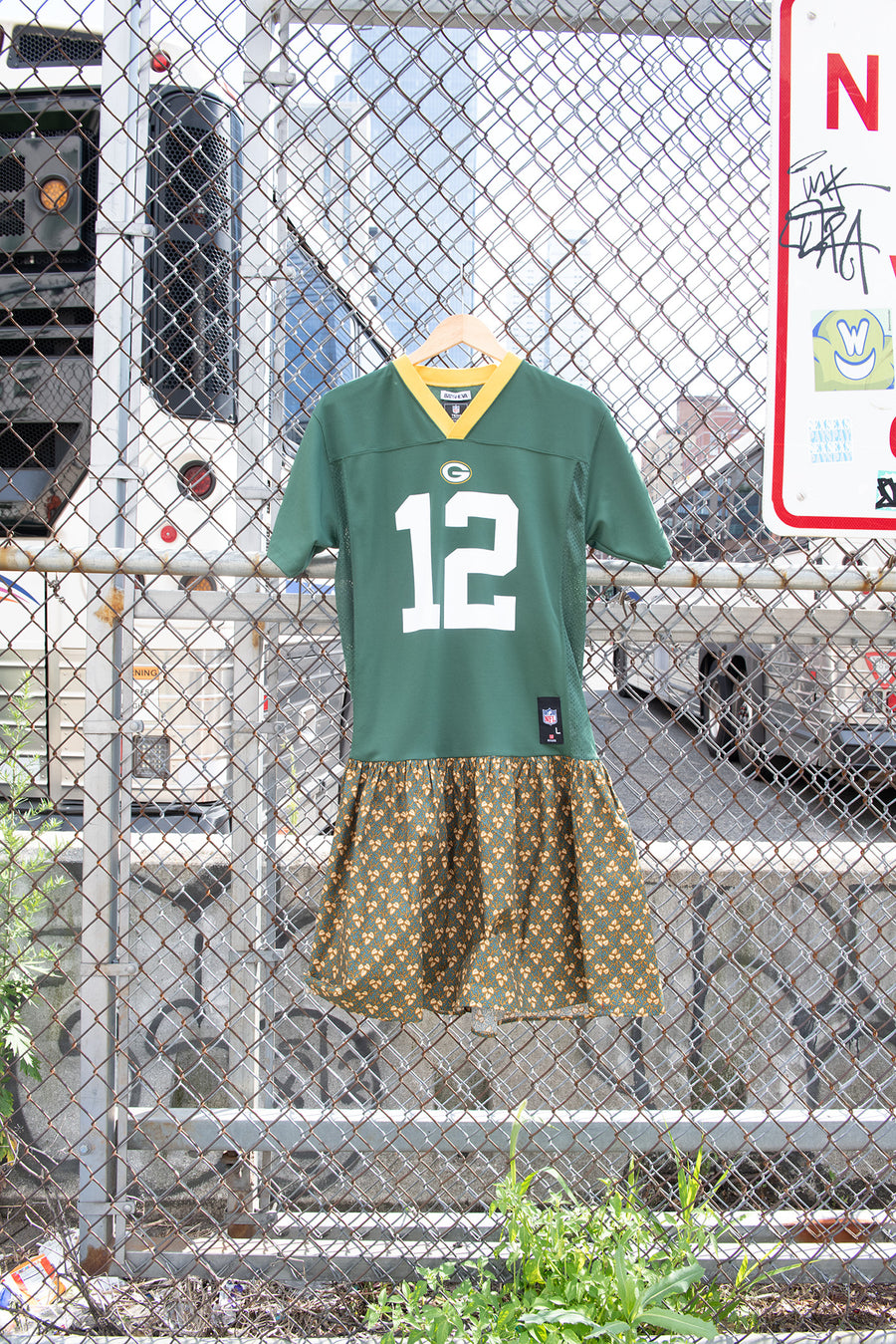 One-of-a-Kind Vintage Green Bay Packers Jersey Dress