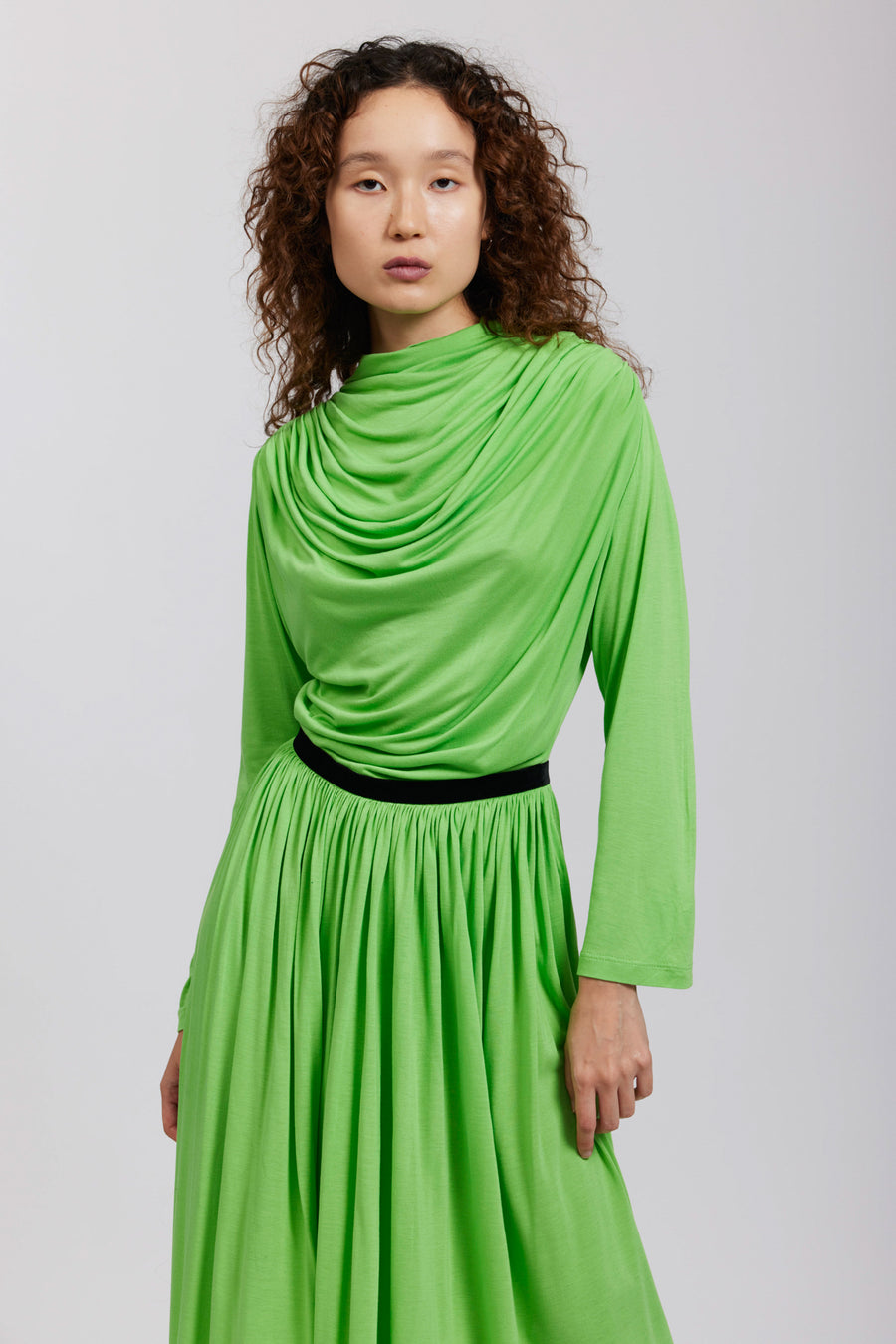 BATSHEVA - River Dress in Lime