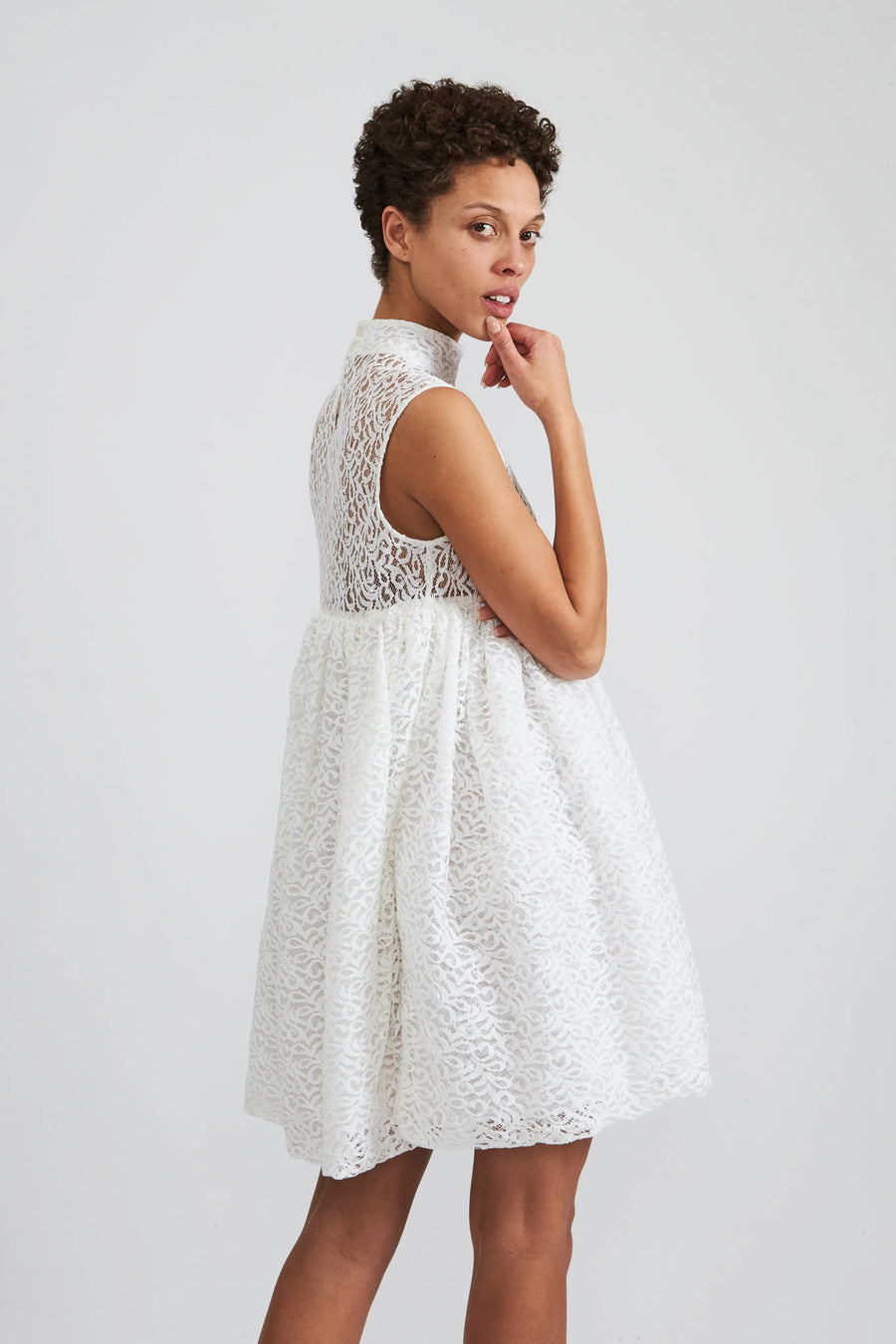 BATSHEVA - Percy Dress in White Lace