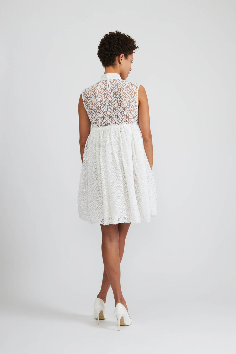 Percy Dress in White Lace 0 / White Percy Dress in White Lace 0 / White