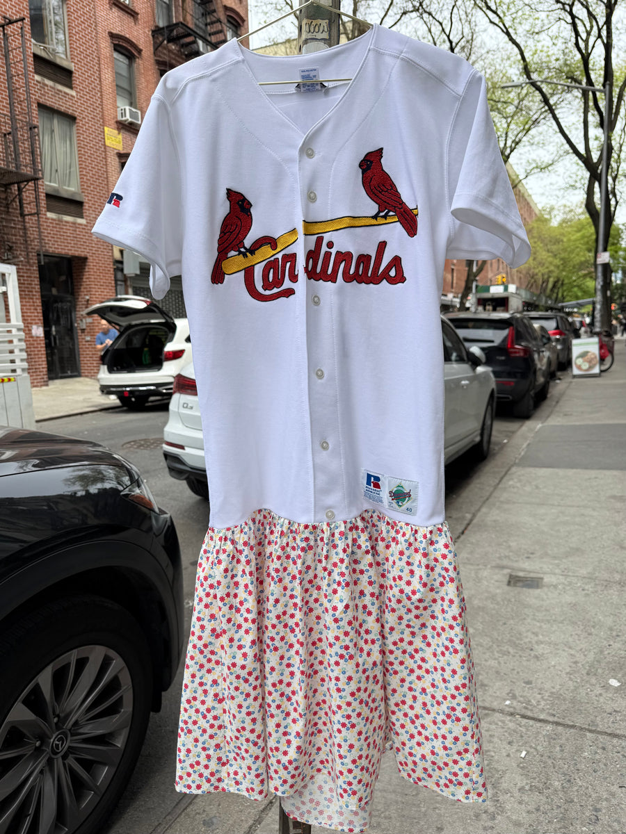 st louis cardinals dress One-of-a-Kind Vintage Cardinals Jersey Dress