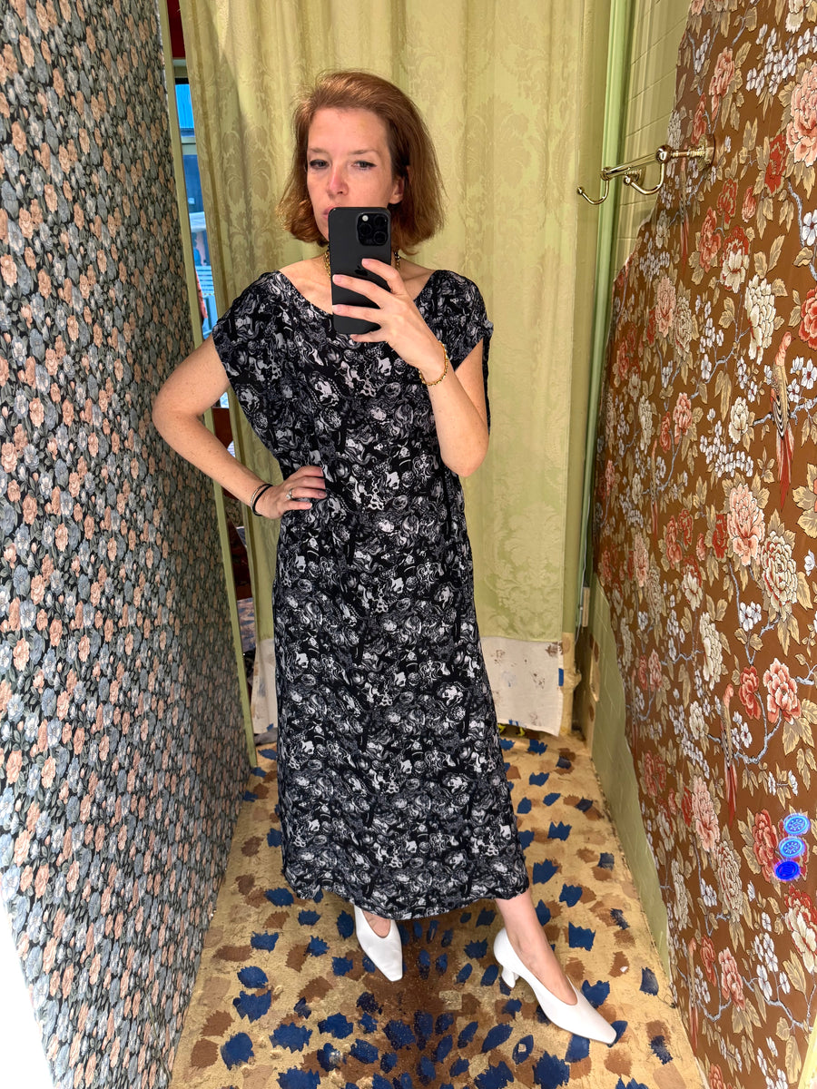 Dancer's Caftan in Face Print