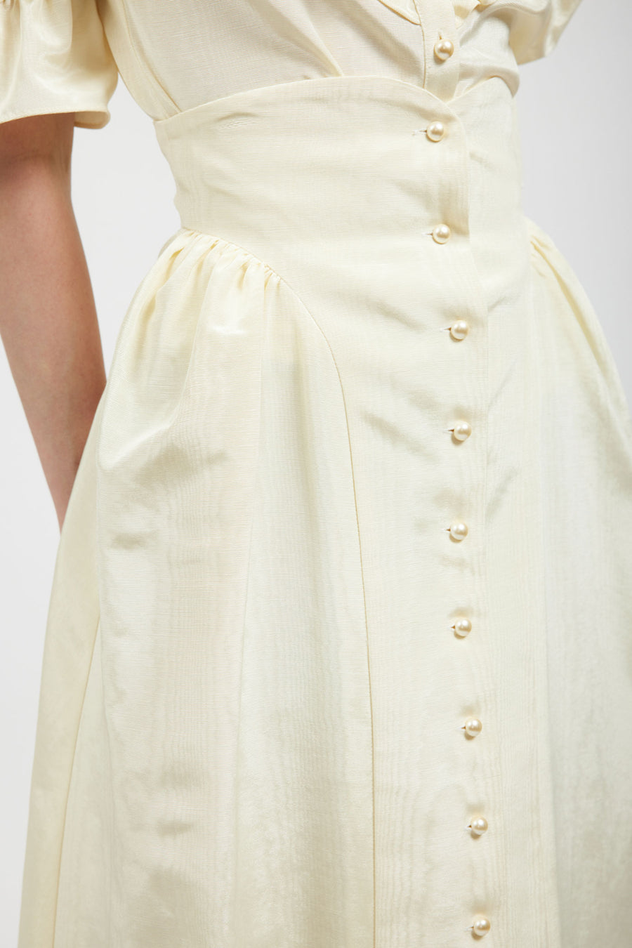 BATSHEVA - Bella Skirt in Cream Moiré