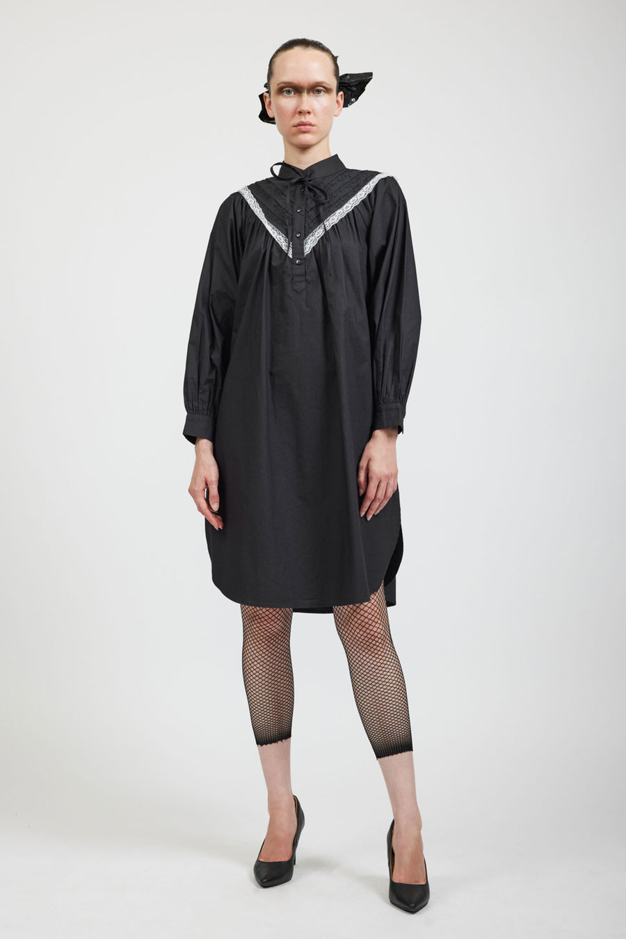 BATSHEVA - Landry Lace Dress in Black