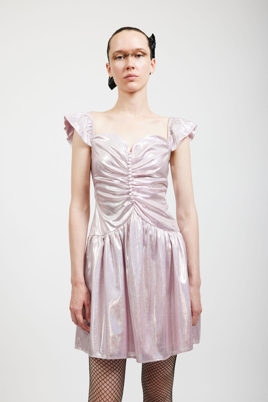 batsheva metallic dress Batsheva Printed Knee-Length Dress - Metallic Dresses, Clothing - WBATS24251