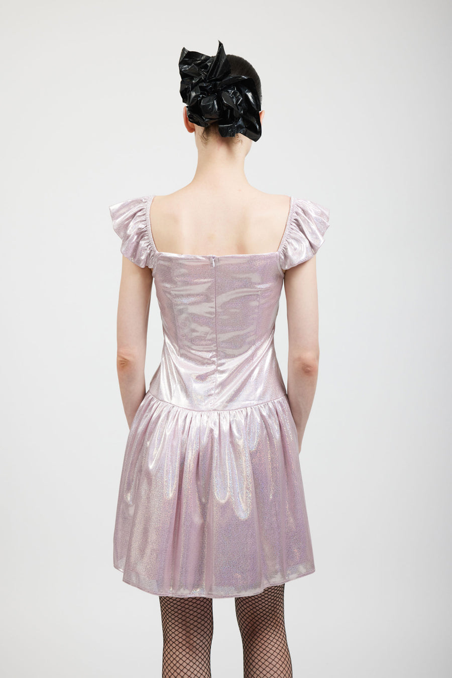 BATSHEVA - Wendy Dress in Pink Holographic