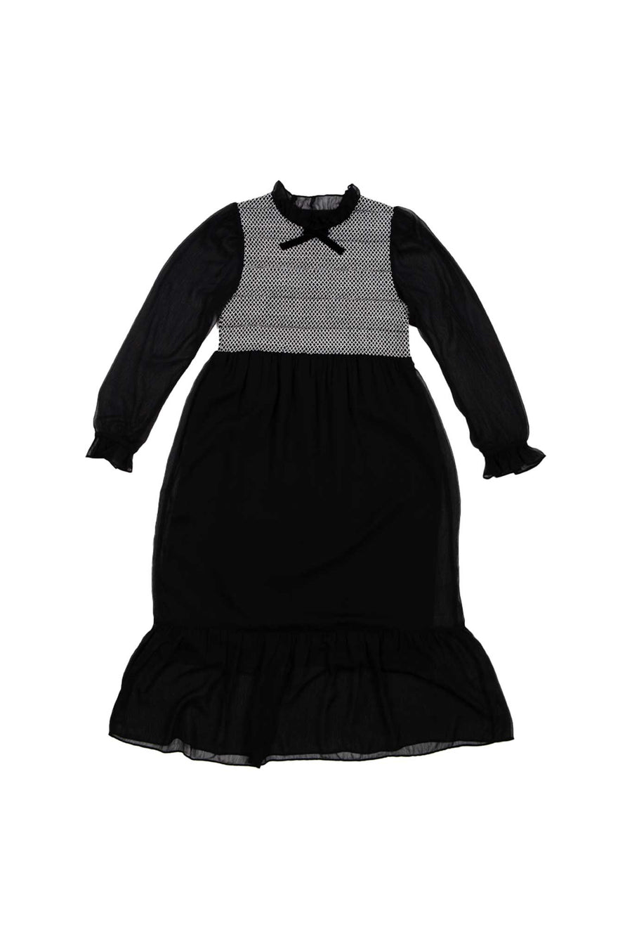 BATSHEVA - Cosette Dress in Black Chiffon