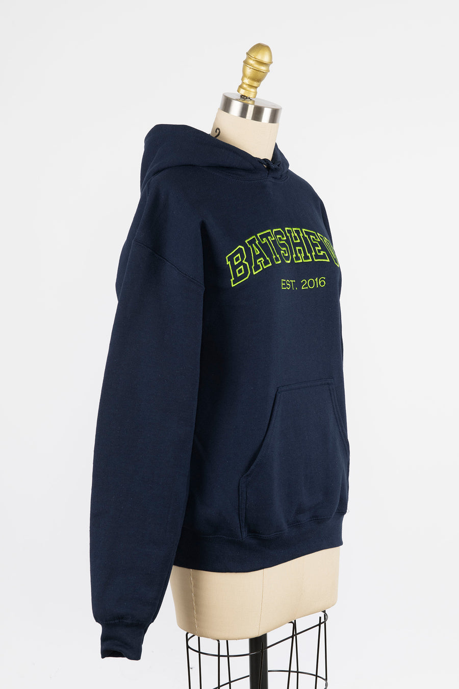 BATSHEVA Embroidered Hoodie in Navy