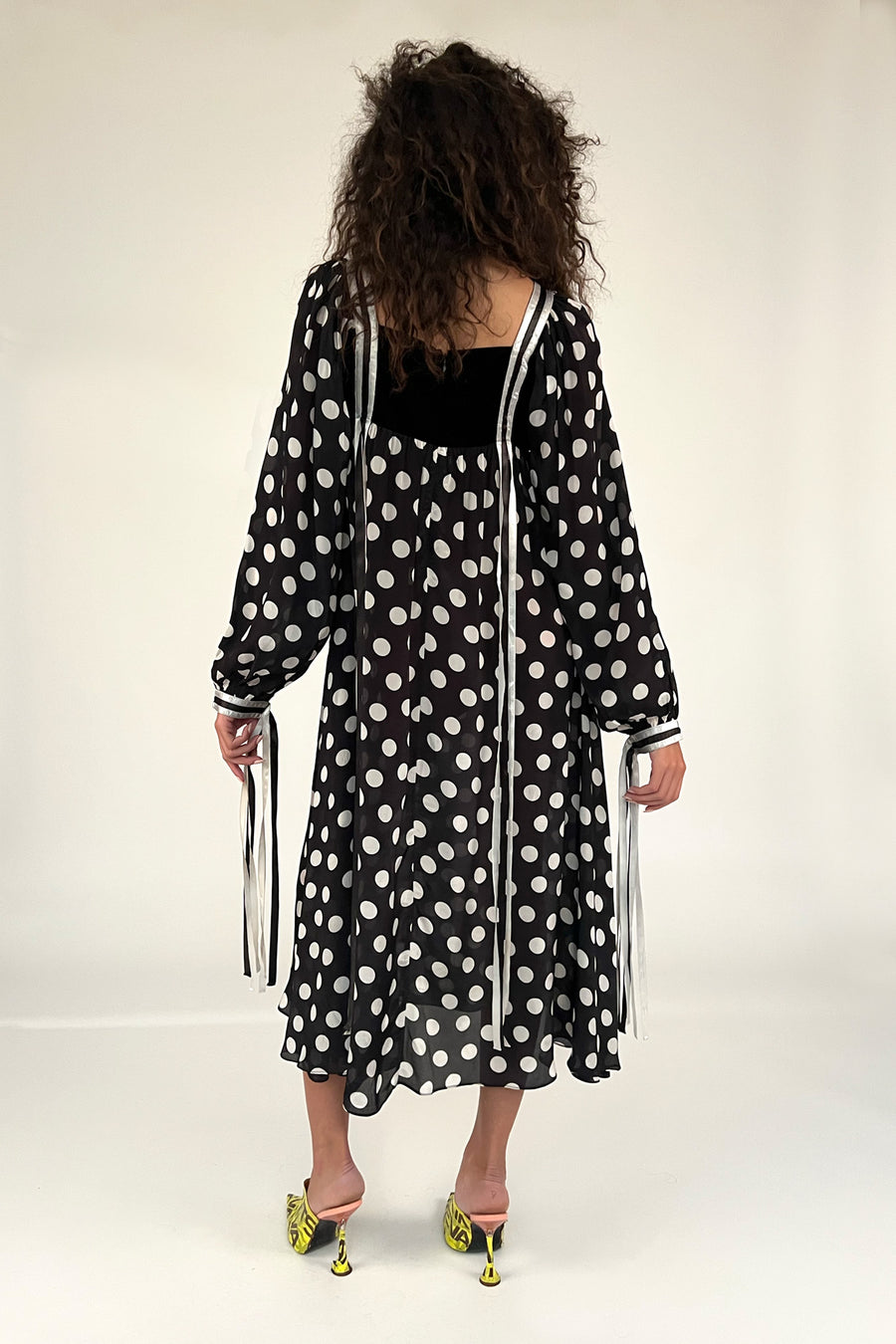 Sample Sale Midi Dress in Polka Dot