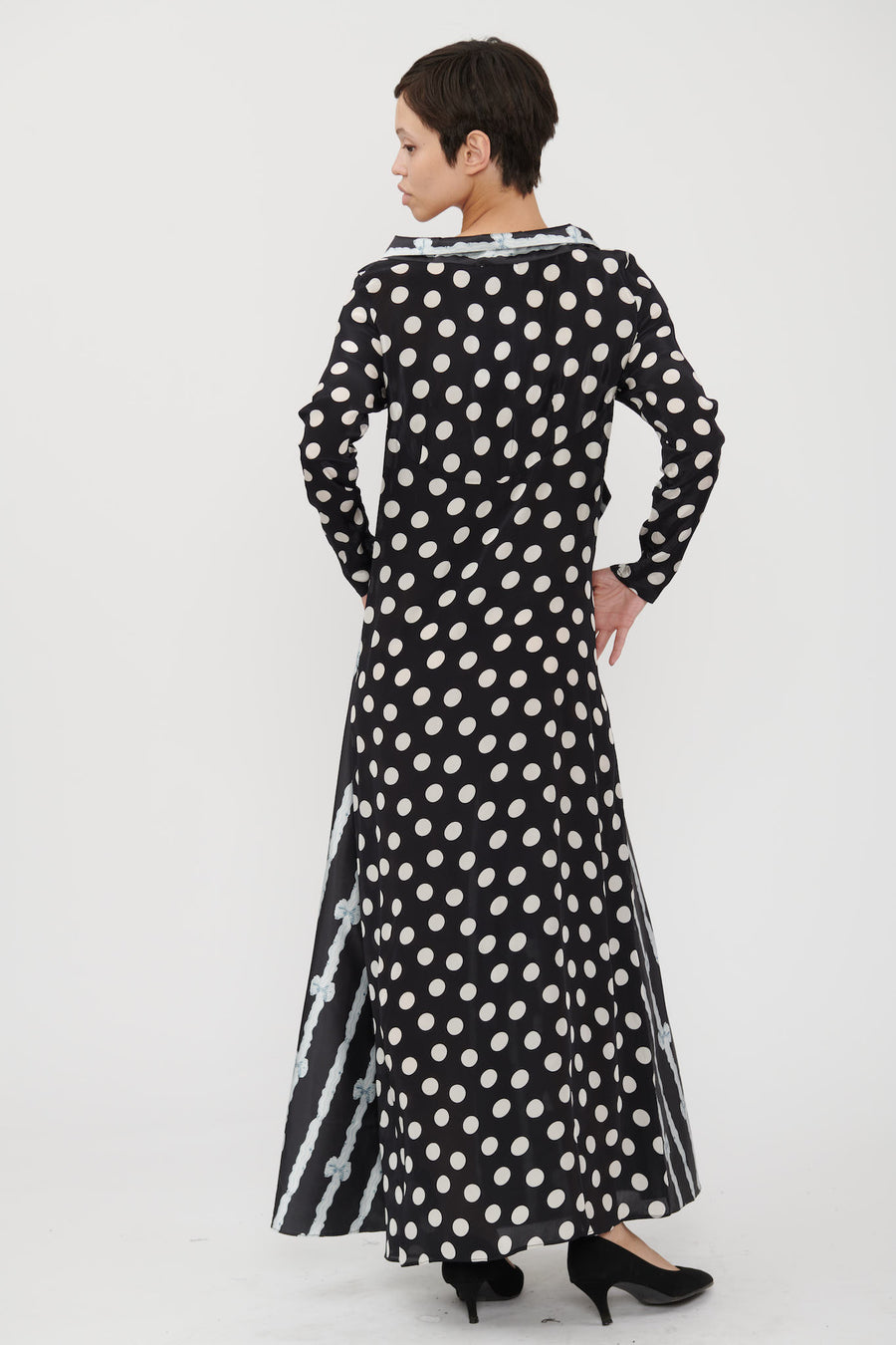 Bridget Dress in Bow Print Taffeta