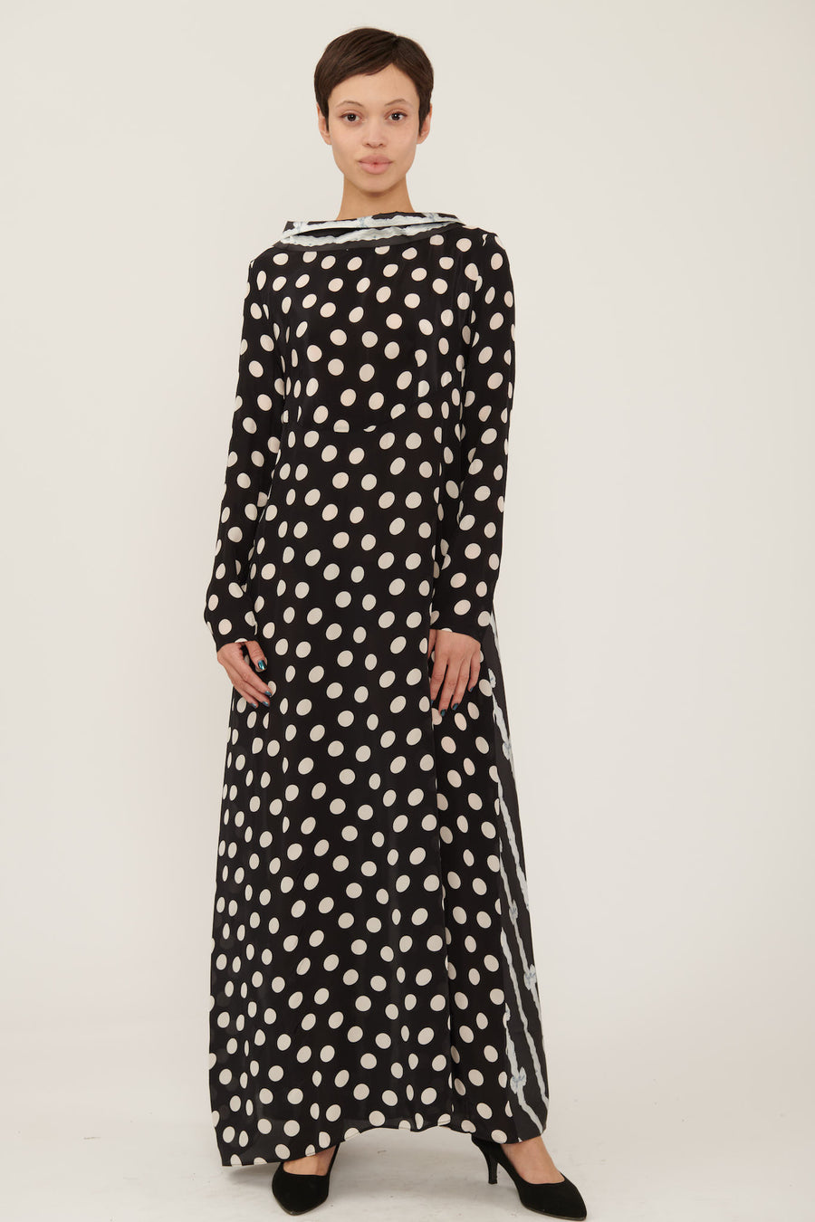 Bridget Dress in Bow Print Taffeta