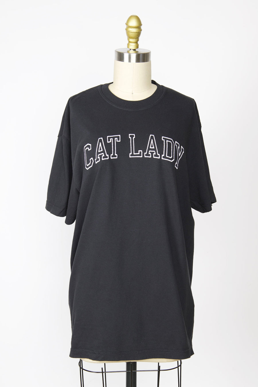 CAT LADY Tee in Black