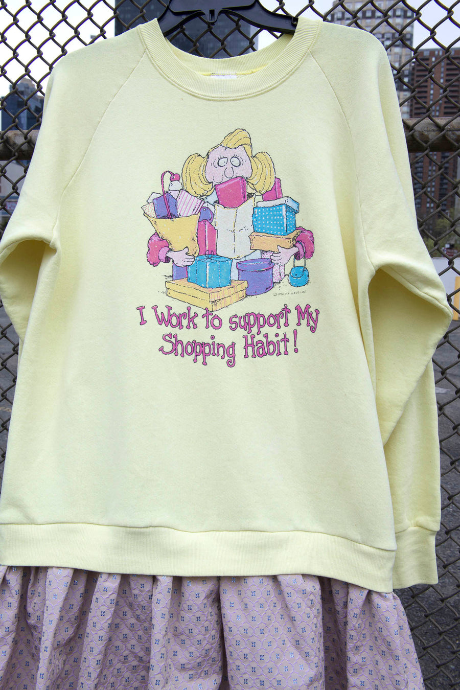 OneofaKind Shopping Habit Sweatshirt Jersey Dress BATSHEVA