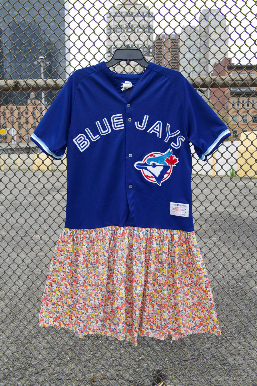 BATSHEVA - One-of-a-Kind Blue Jays Jersey Dress