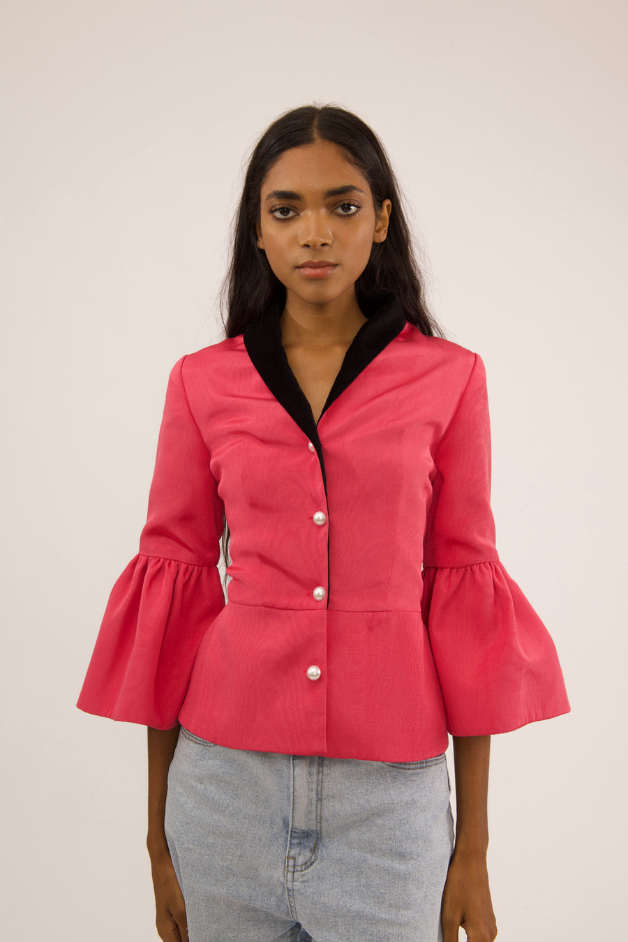 Sample Sale Jerri Jacket in Pink Moire