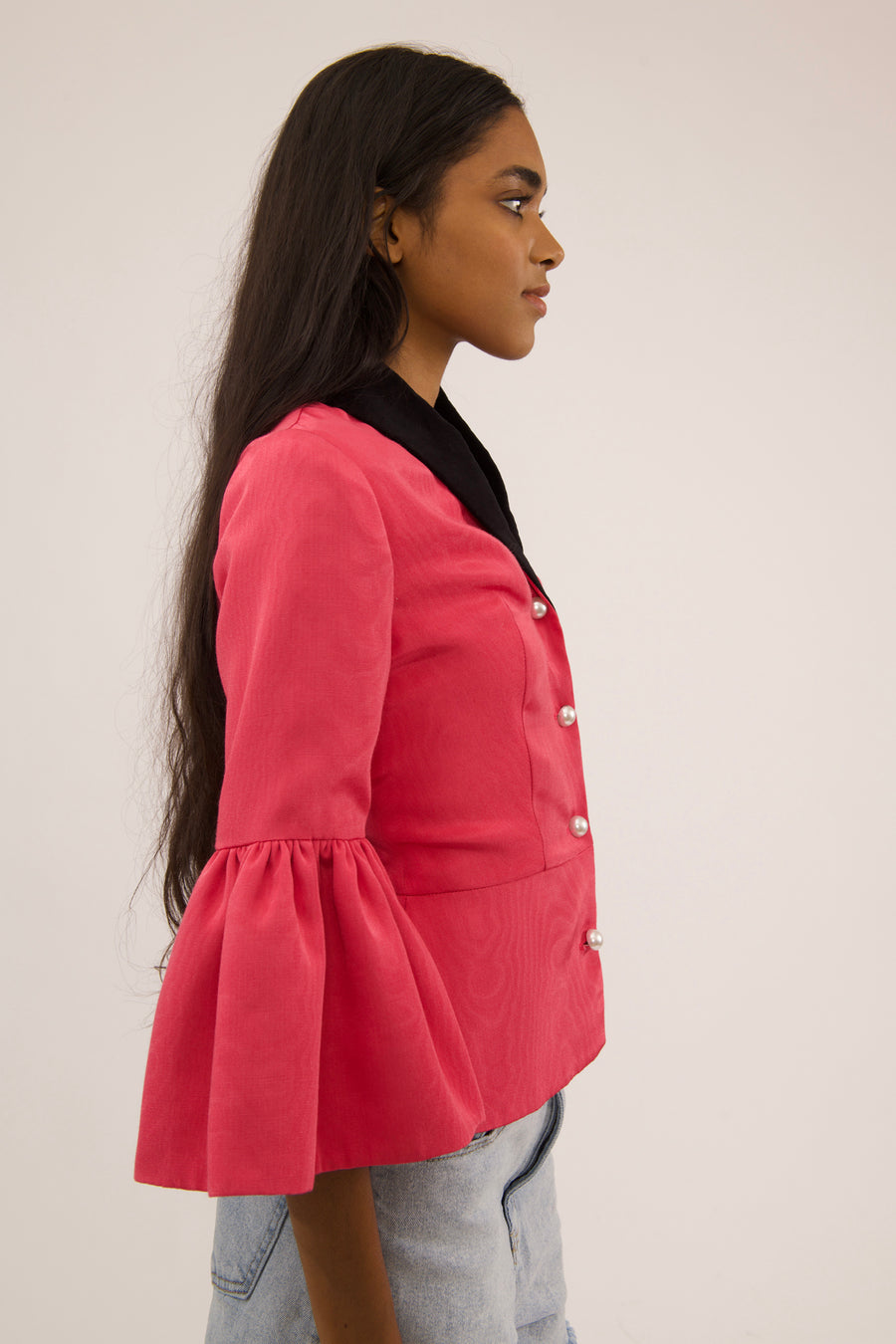 Sample Sale Jerri Jacket in Pink Moire