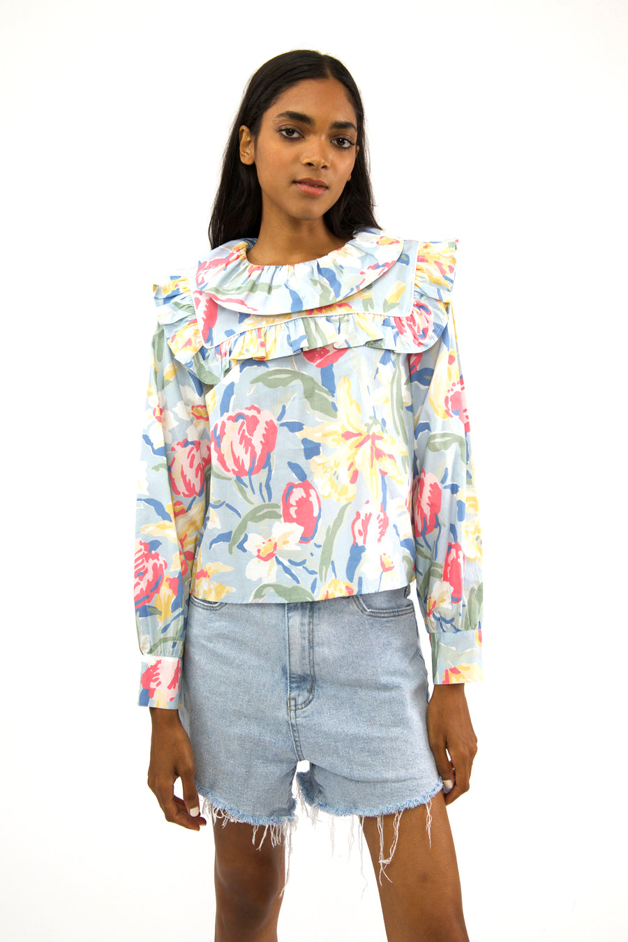 Sample Sale Rhodri Blouse In Tulips