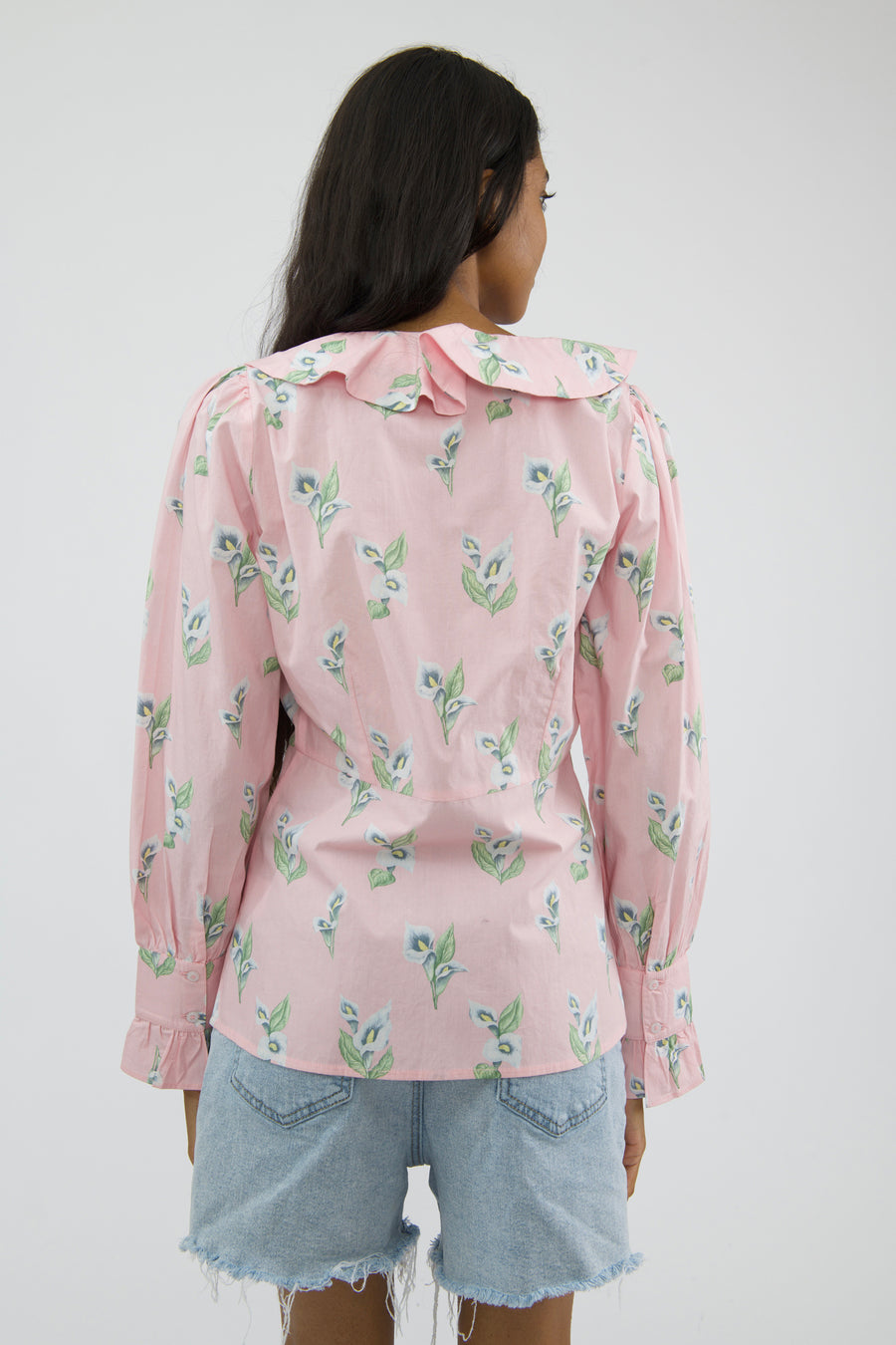 Sample Sale Nia Blouse in Blush Calla Lily