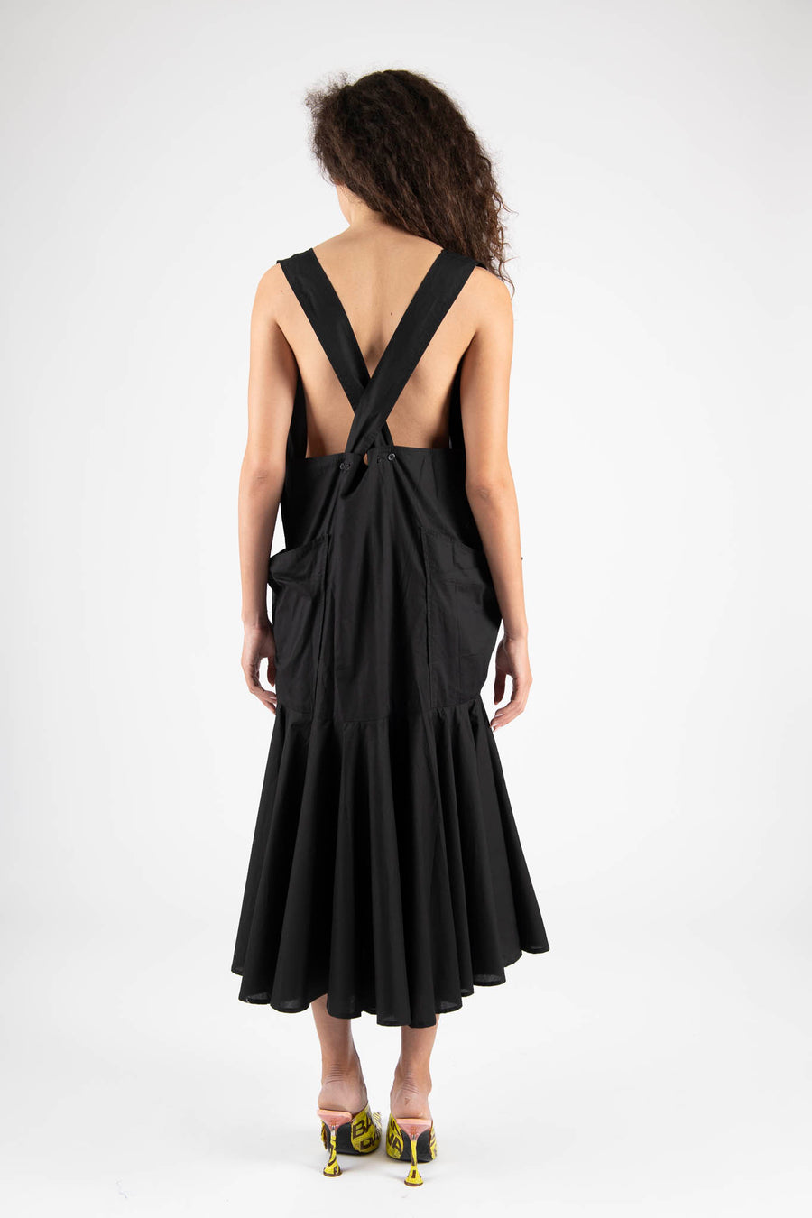 Sample Sale Meredith Dress in Black Cotton