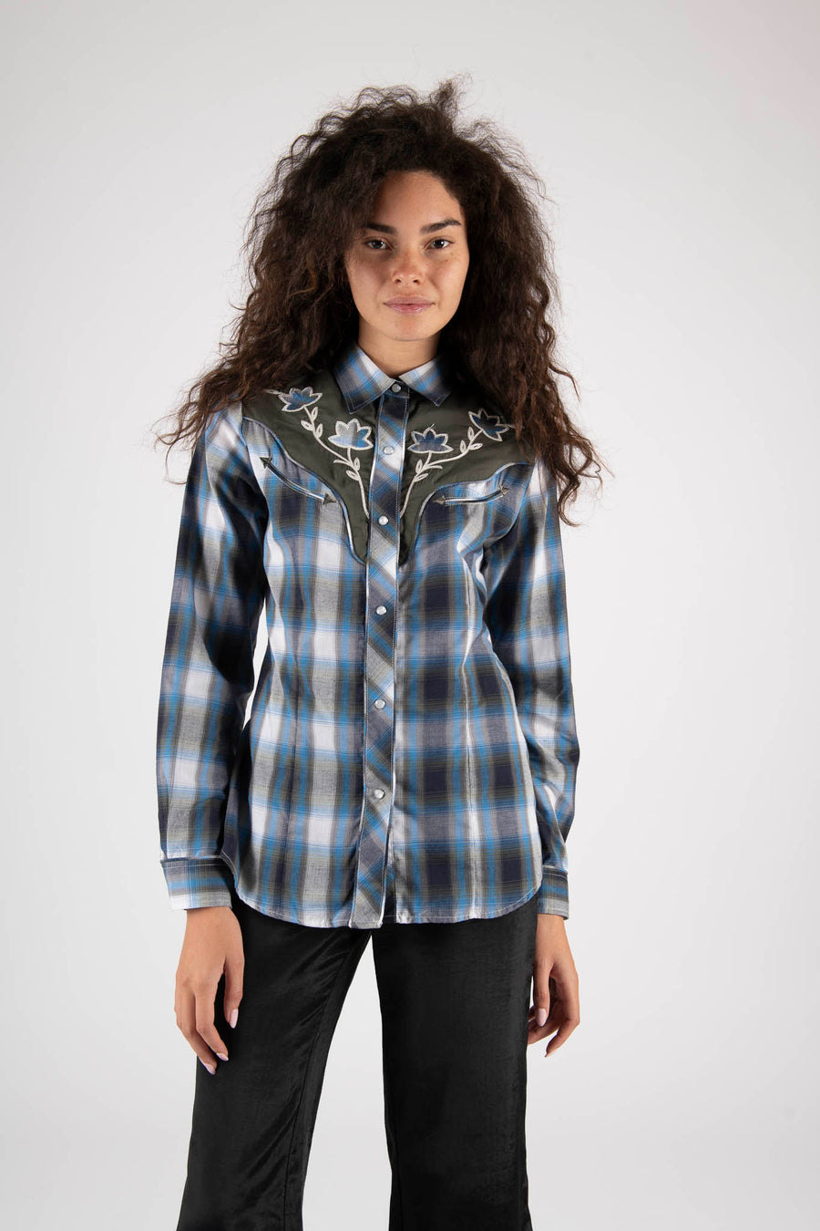 Sample Sale Vintage Roper Western Plaid Blouse