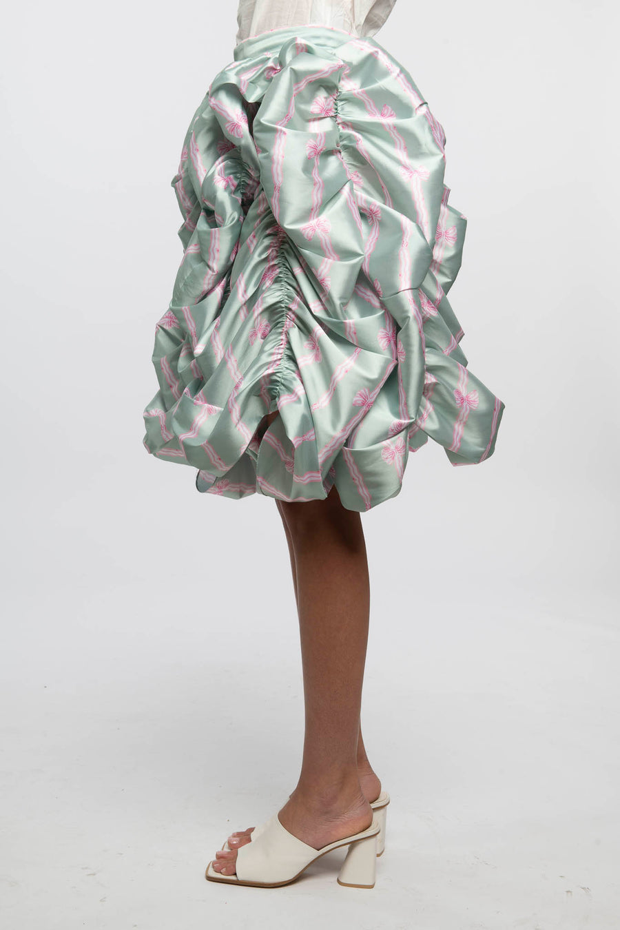 Anja Skirt in Pink Bow Taffeta