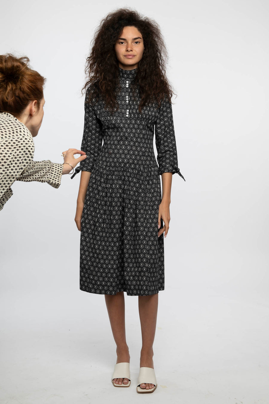 Sofie Dress in Floral Dot