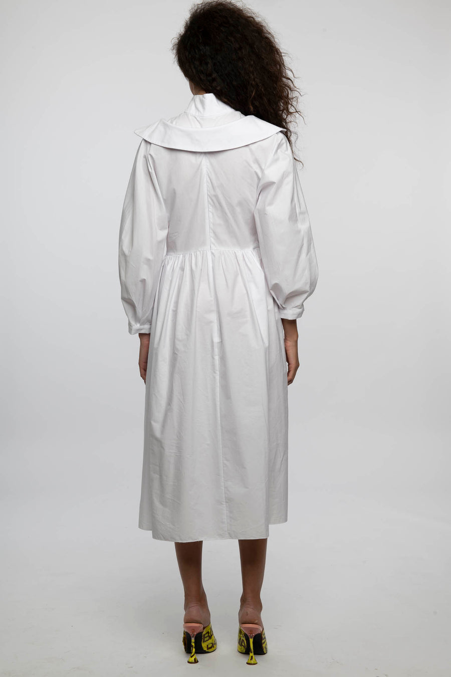 Sample Sale Elsa Dress in White Cotton