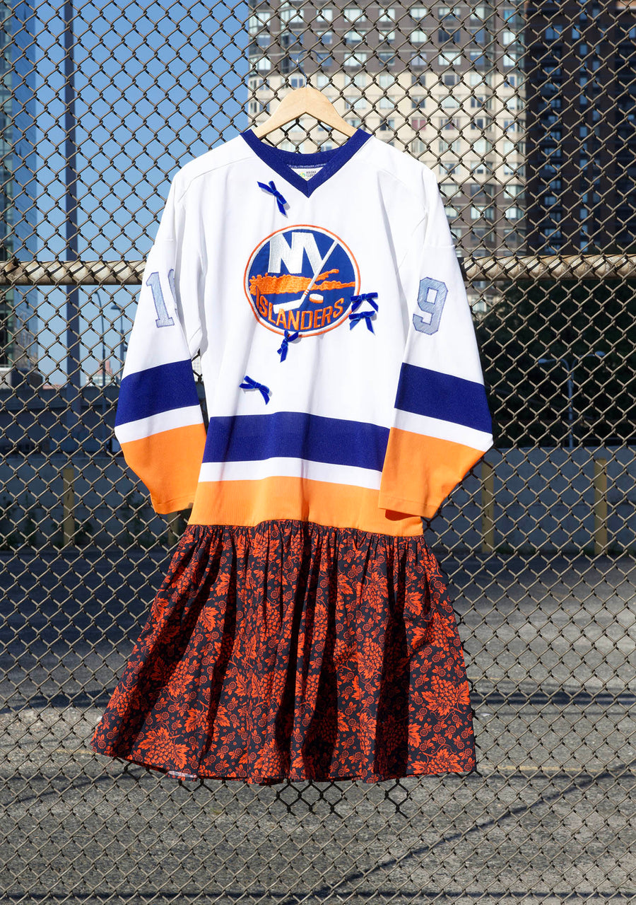 BATSHEVA - One-of-a-Kind Vintage NY Islanders Jersey Dress