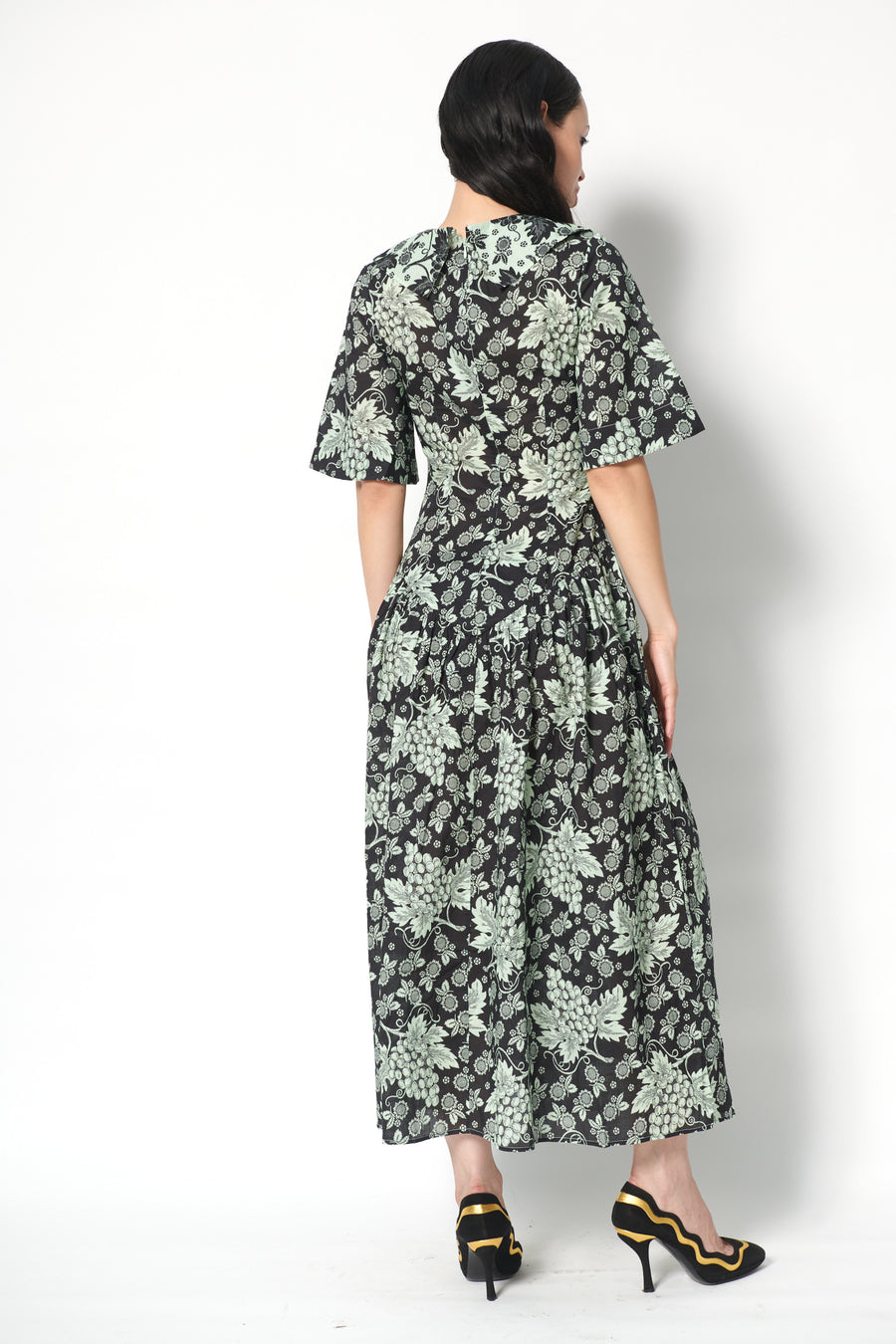 rosemary printed midi dress Amazon.com: KITRI Women's Rosemary Midi Dress, Buttercup Rosebud, Yellow, Floral, 12 : Clothing, Shoes & Jewelry