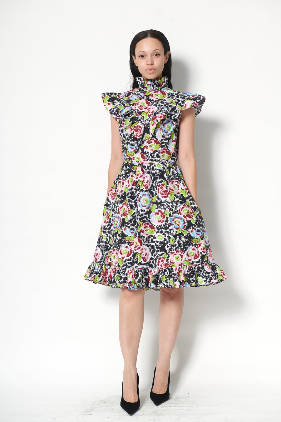 Caroline Dress in Flower Riot