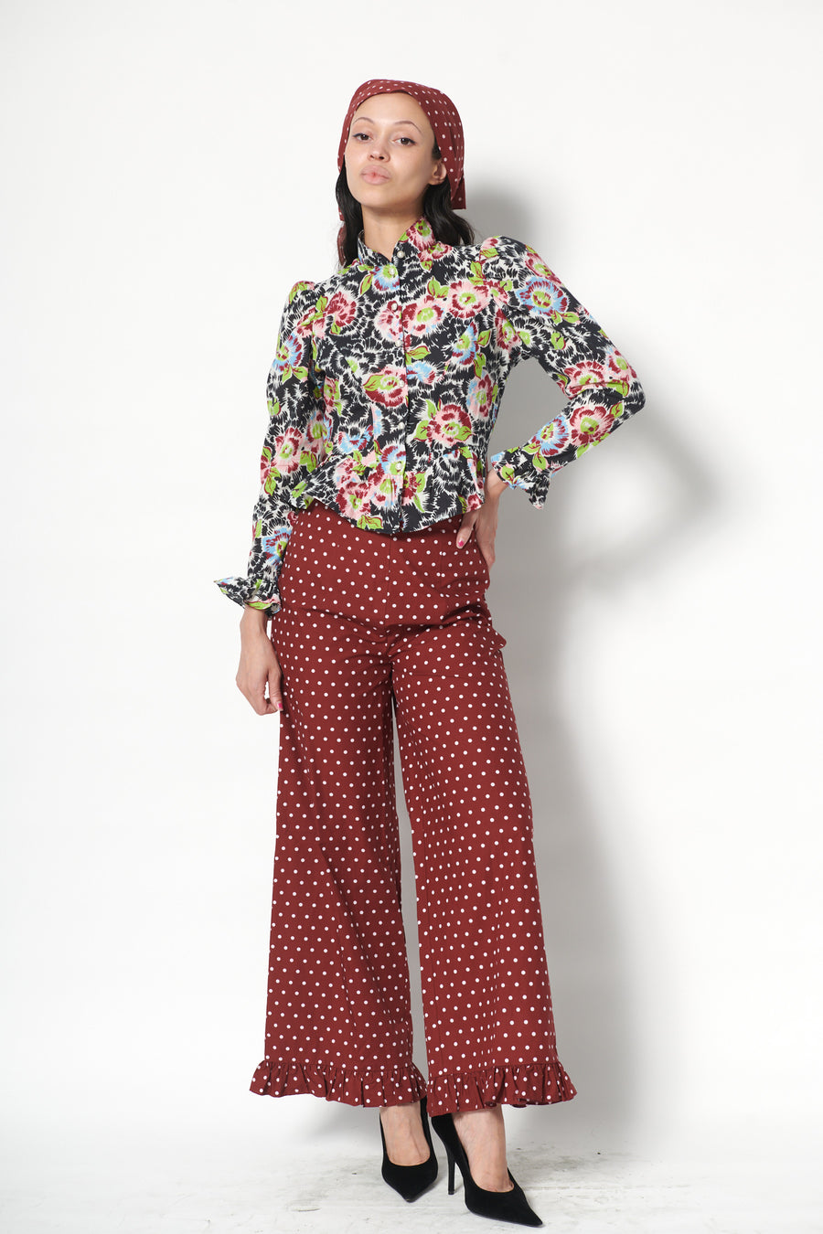 Grace Blouse in Flower Riot
