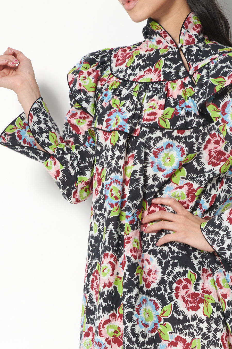 Racquel Dress in Flower Riot