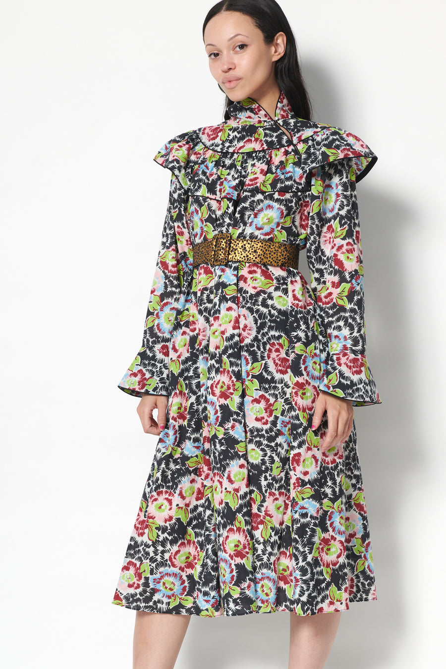 Racquel Dress in Flower Riot