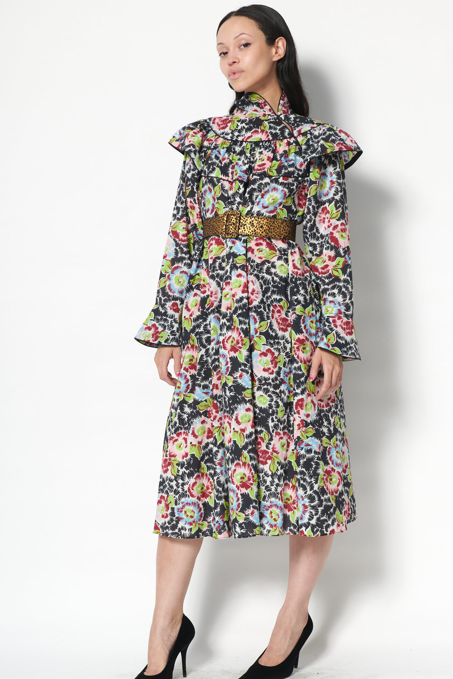 Racquel Dress in Flower Riot