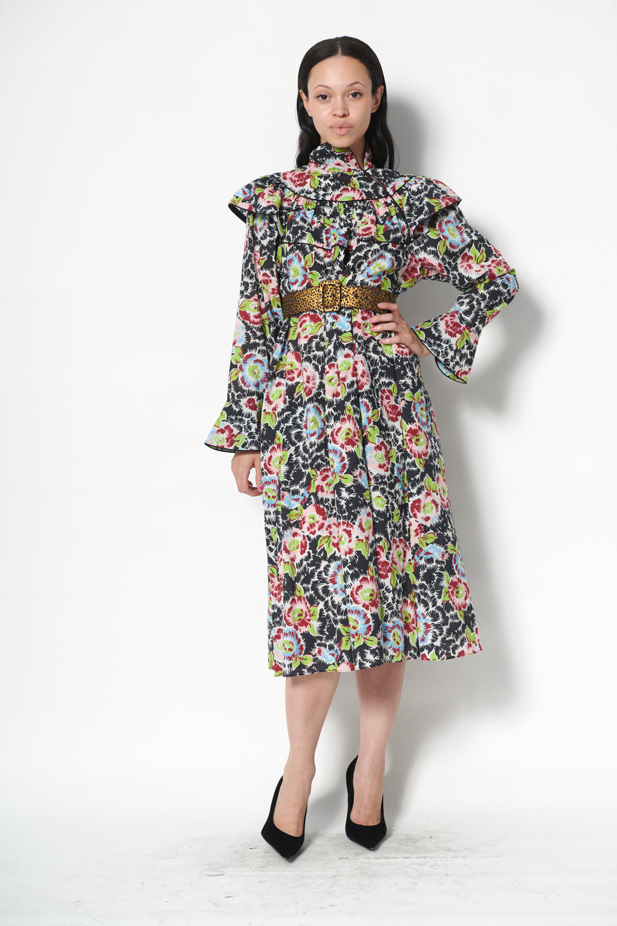 Racquel Dress in Flower Riot