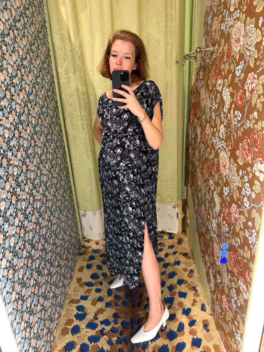 Dancer's Caftan in Face Print