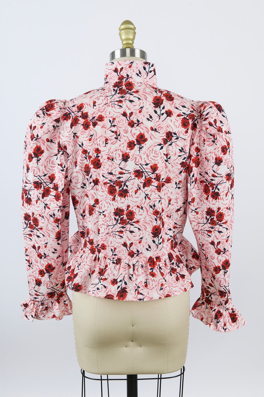 Grace Blouse in Vintage Rose Print