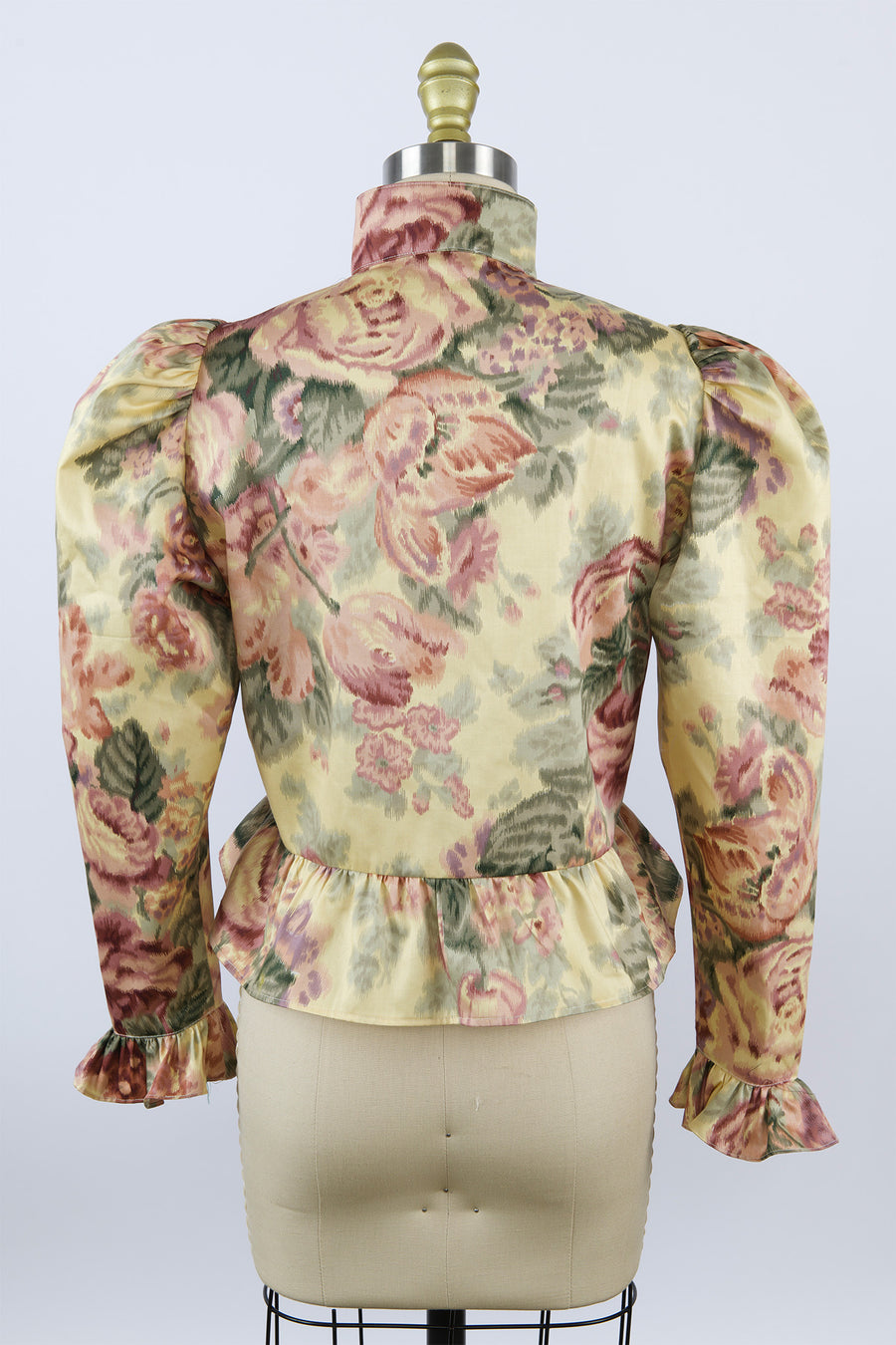 One-Of-A-Kind Grace Blouse in Vintage Yellow Floral