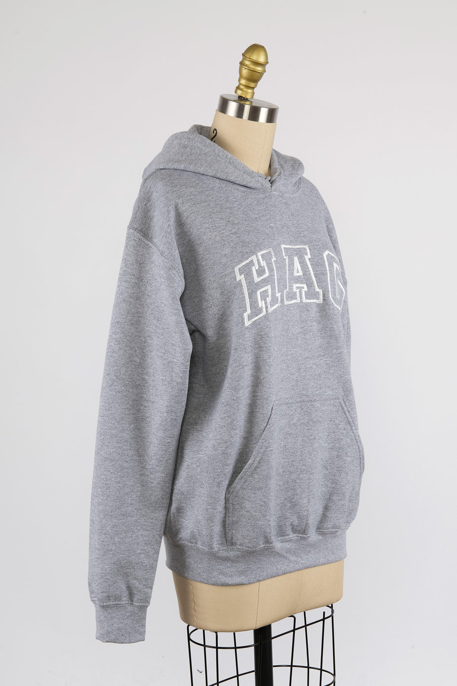 HAG Embroidered Hoodie in Grey