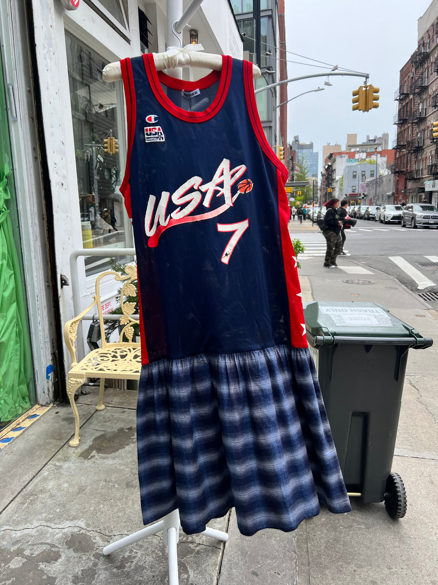 BATSHEVA - One-of-a-Kind Vintage USA Basketball Jersey Dress