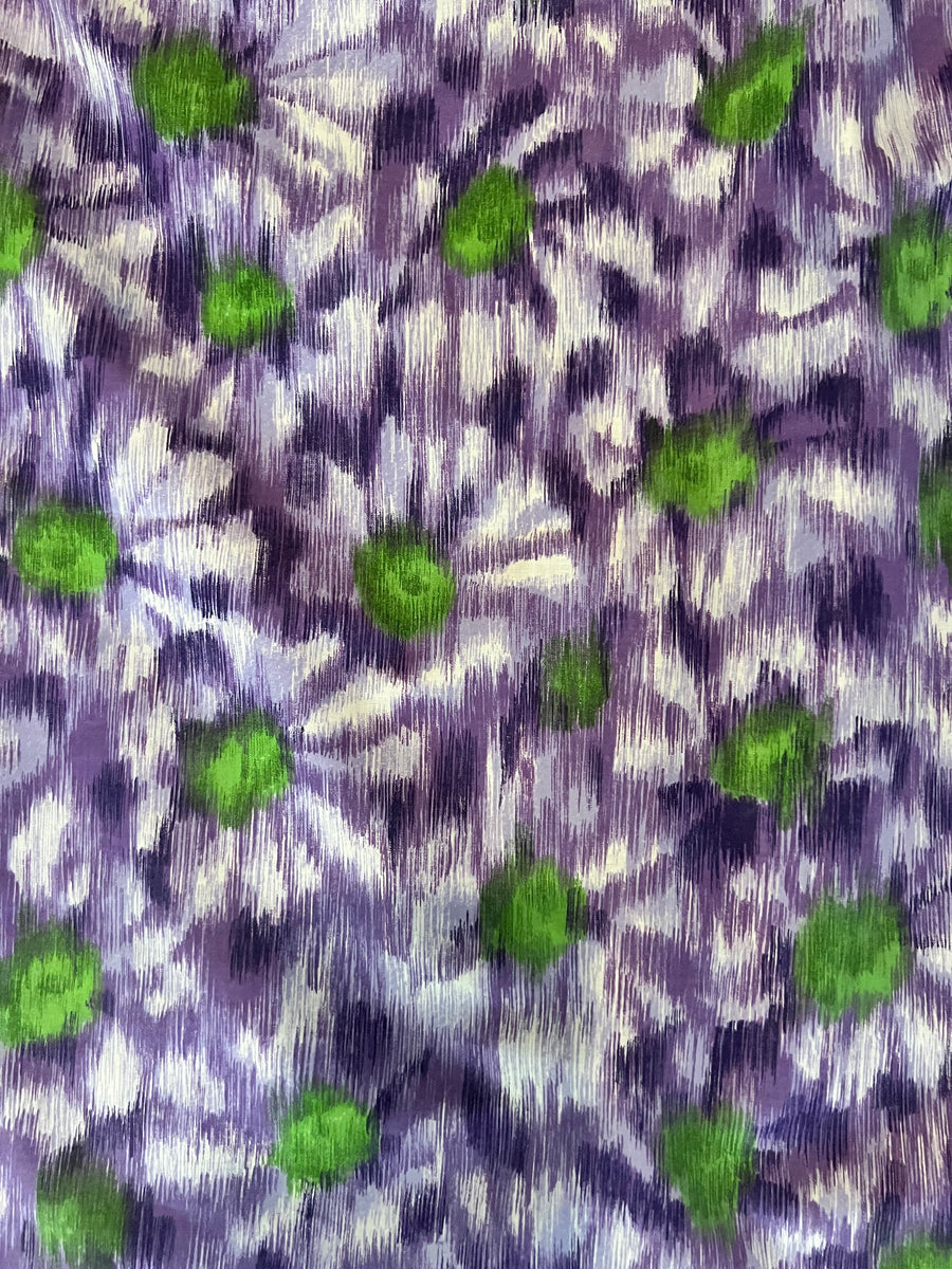 Pencil Skirt in Vintage 1980's Purple Floral