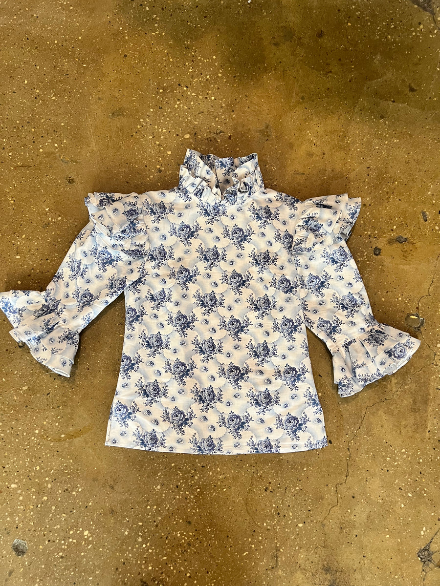 Antoinette Blouse in Vintage 1940's French Floral