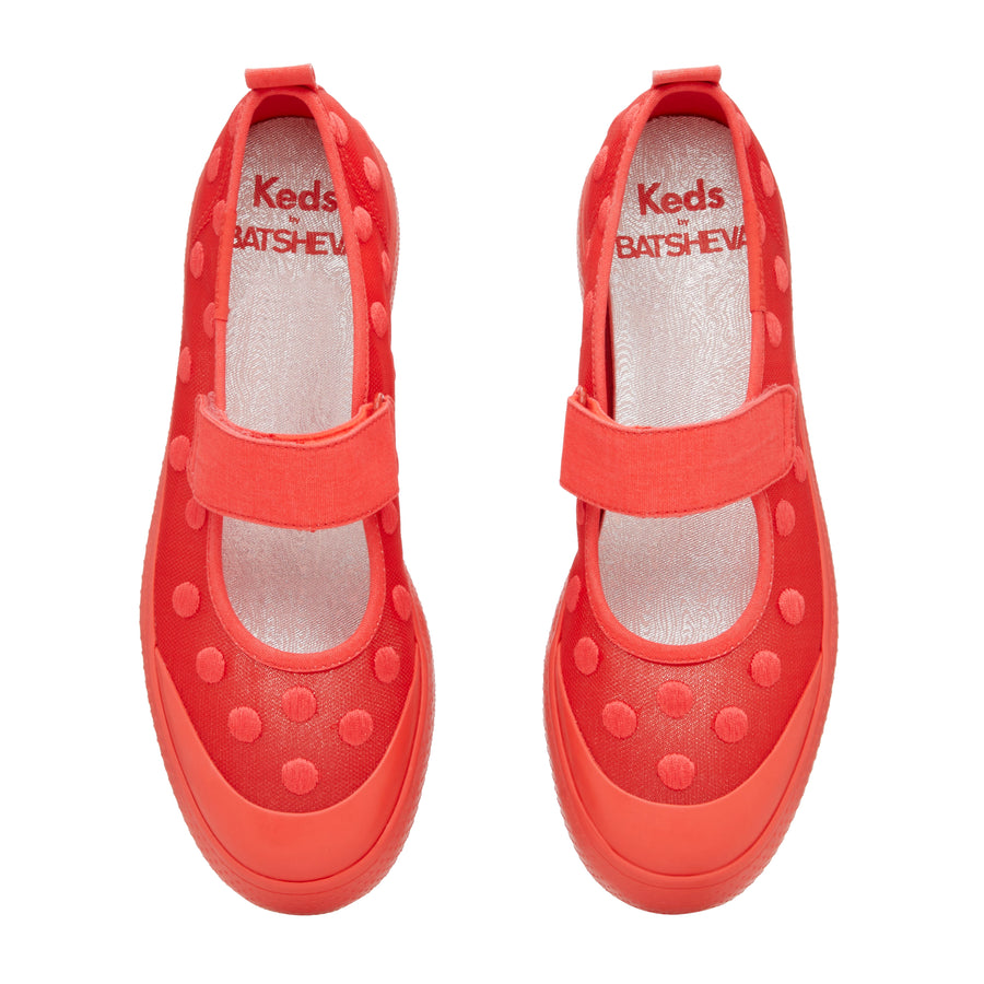 Batsheva x Keds x Mary Jane Mesh Polka Dot Lace Up