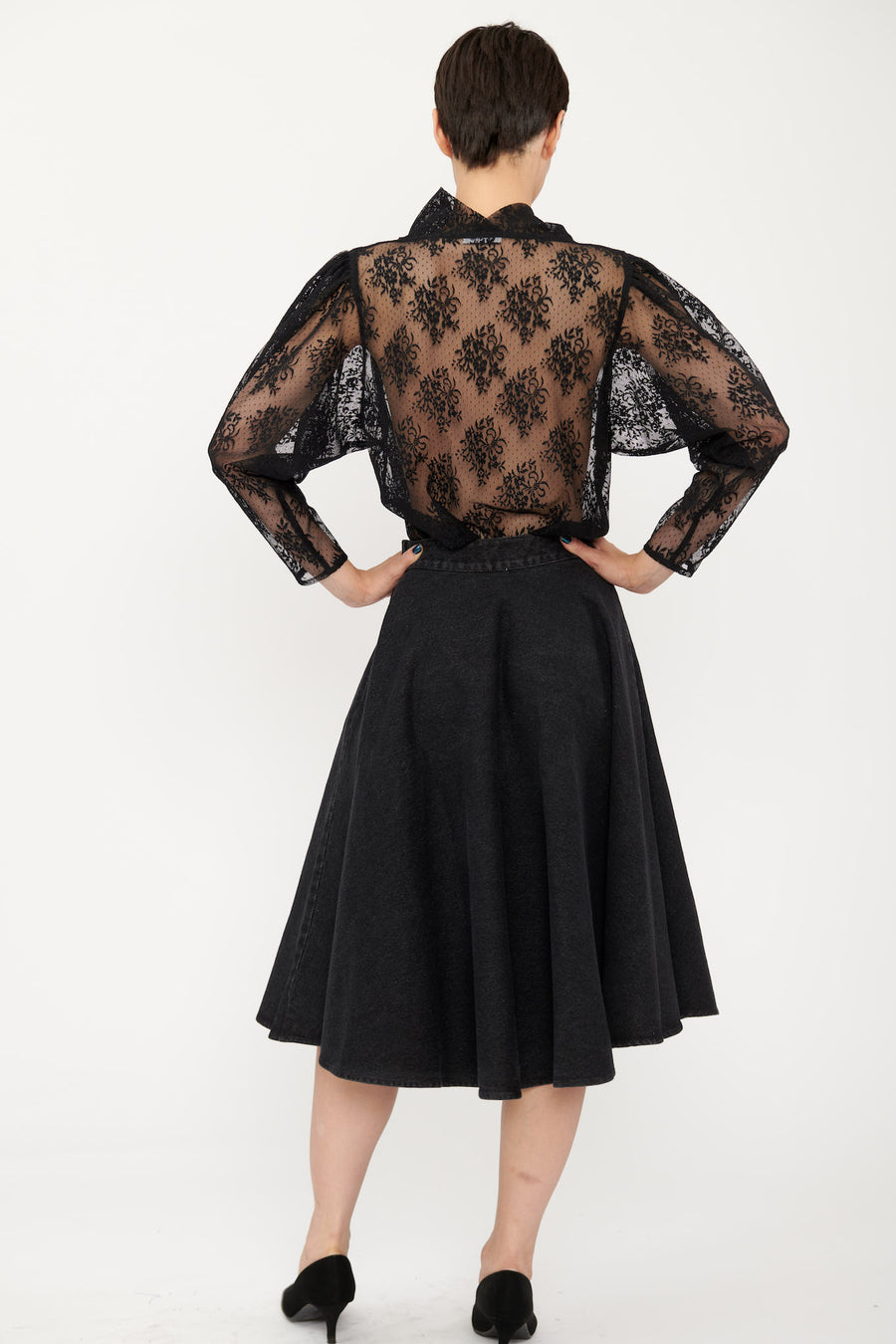 Adorne Top in Black Lace