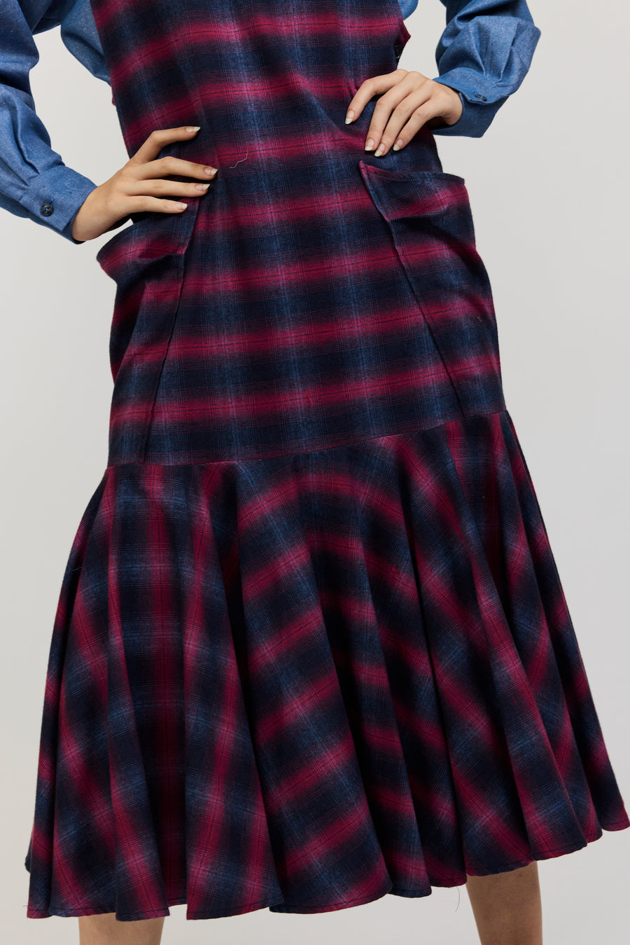 Meredith Dress in Plaid Flannel